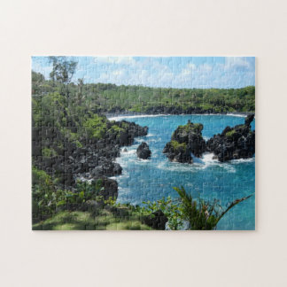 Svart Sand Beach från Hawaii Pussel