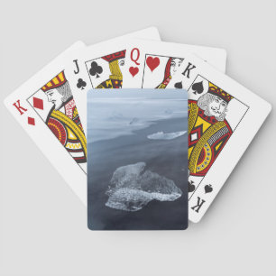 Svart sandstrand och is, Island Casinokort