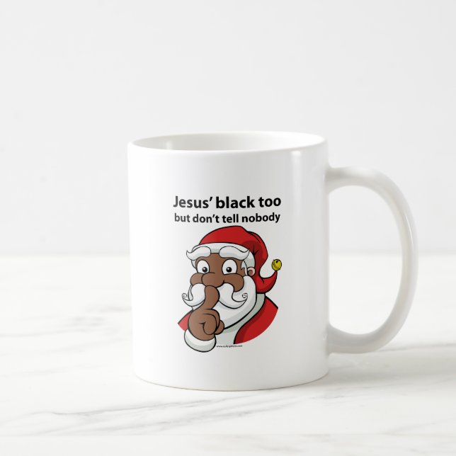 Svart Santa Kaffemugg (Höger)