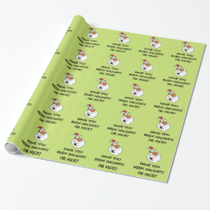 Svart Santa skapar hans styggt listar Presentpapper
