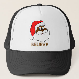 Svart Santa Truckerkeps