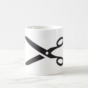 Svart sax kaffemugg