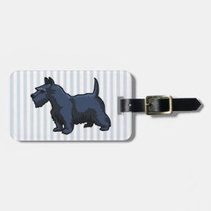 svart schnauzer bagagebricka