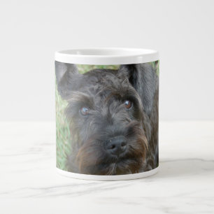 Svart Schnauzer Jumbo Mugg