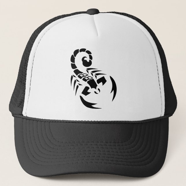 svart scorpion truckerkeps (Framsida)