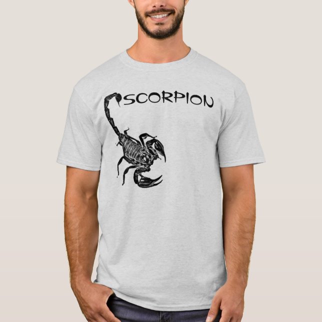 Svart ScorpionArachnid 1 Tee (Framsida)