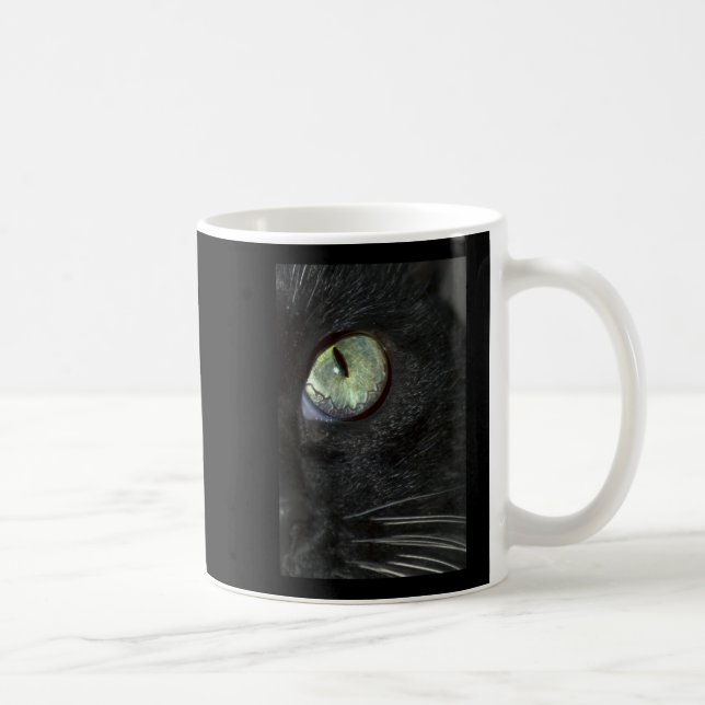 SVART SE FÖR KATT KAFFEMUGG (Höger)