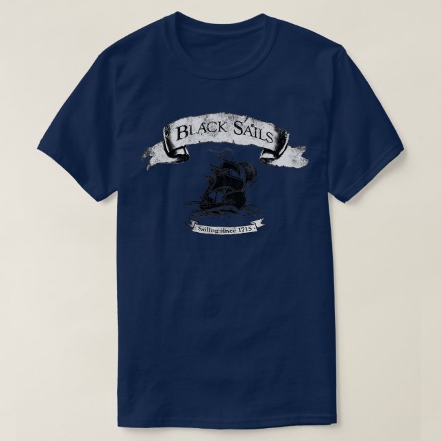 Svart segel sedan 1715 Classic TShirt T Shirt (Design framsida)