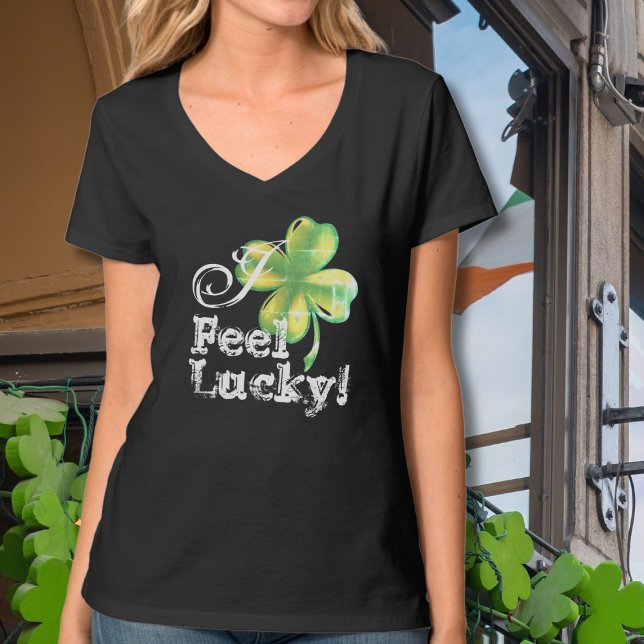 Svart Shamrock för kvinnor T Shirt (Skapare uppladdad)