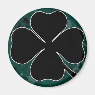 Svart Shamrockmagnet Magnet