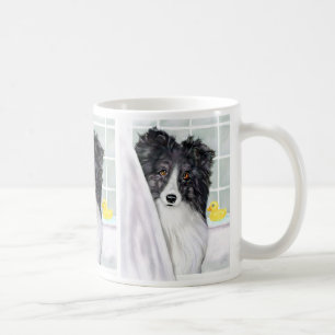 Svart Sheltie för Bi bad Kaffemugg