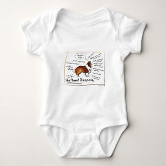 Svart sheltie t-shirt