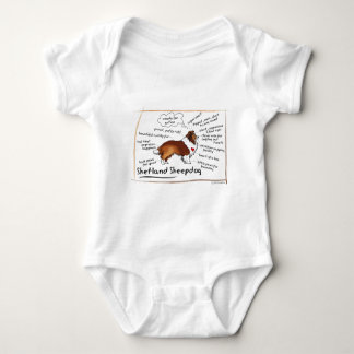 Svart sheltie tee
