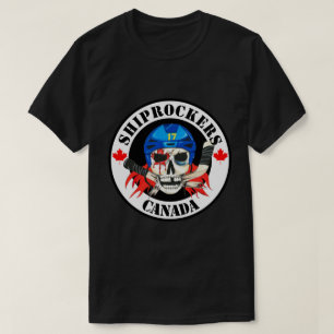 Svart Shiprockers Kanada T-tröja T-shirt