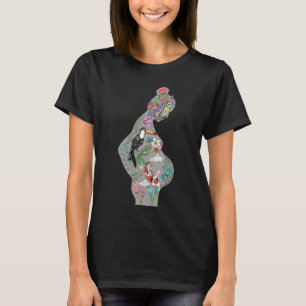 Svart Silhouette (bekläda designen), T-shirt