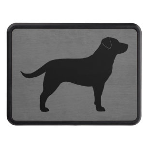 Svart Silhouette för Labrador Retriever Dragkroksskydd