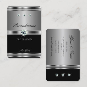 Svart Silver-brickor, moderna Visitkort