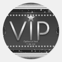Svart & Silver Chic Glam VIP Anpassad Party Favor