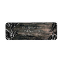 Svart & Silverblad Mörk Elegans Inbjudan