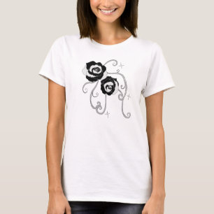 Svart silverro tee shirt