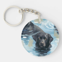 Svart simmuster för Labrador Retriever