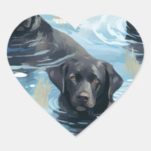 Svart simmuster för Labrador Retriever