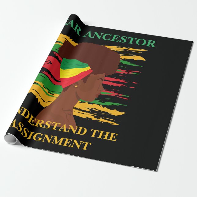 Svart självständighet Juneteenth  Presentpapper (Utrullad)