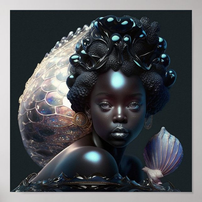 'Svart Sjöjungfru 3' Poster (Framsidan)