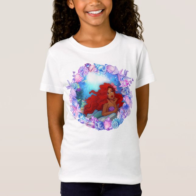Svart Sjöjungfru, Ariel T Shirt (Framsida)