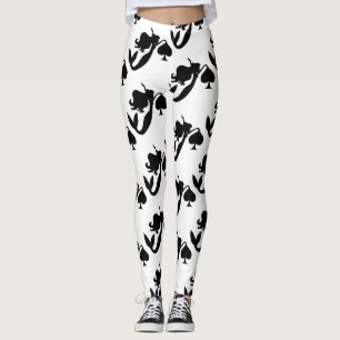 Svart Sjöjungfru Silhouette Thunder_Cove Leggings