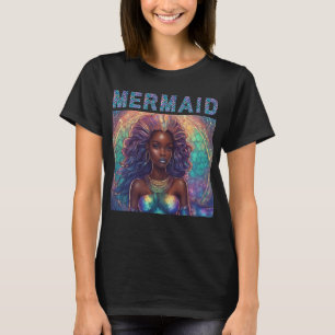 Svart Sjöjungfru T-Shirt