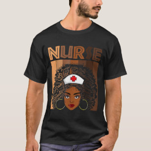 Svart sjuksköterska för kvinnor flickor African Me T Shirt