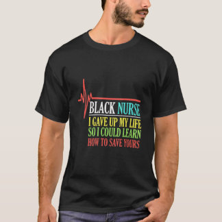 Svart Sjuksköterska Liv Afroamerikansk Historia T Shirt