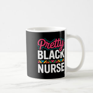 Svart Sjuksköterska Melanin Kvinna Svarta Historie Kaffemugg