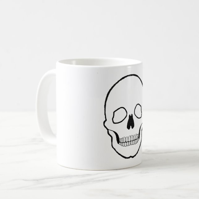Svart skal kaffemugg (Framsida vänster)