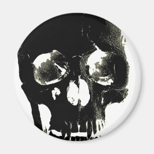 Svart skal - Negativ bild Magnet