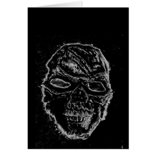 Svart skalle OBS kort (Framsidan)