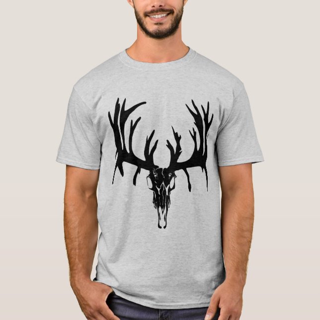 Svart skallecustomization tee shirt (Framsida)