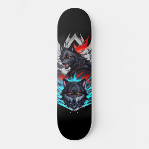 Svart Skateboard med Varger design