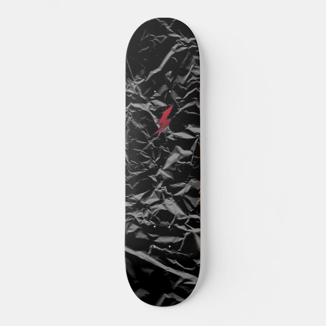 Svart Skateboard - svart, spritt skateboard (Framsida)
