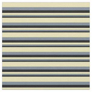 Svart, skiffer-Grått och tenn-lindad/stripe-Mönste Tyg