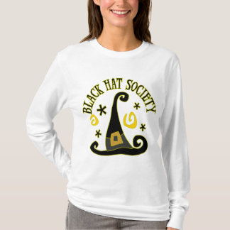 Svart skjorta för hattsamhälle T Tee Shirt