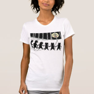 Svart skjorta för kattmåne T Shirt