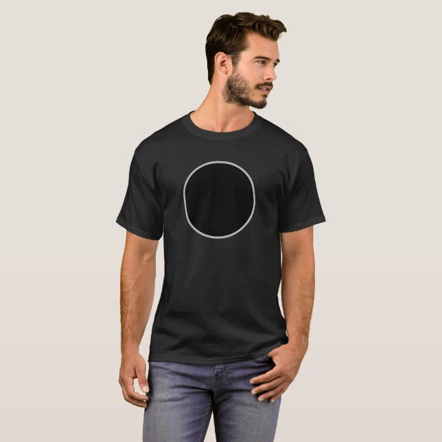 Svart skjorta för manar | Camisa negra para hombre T Shirt (Hel framsida)