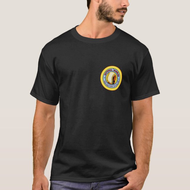 Svart skjorta för PELTIER marmorar Tee Shirt (Framsida)