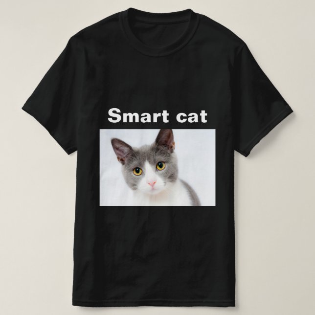 Svart skjorta, smart shot bild t shirt (Design framsida)