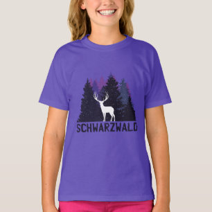 Svart skogshjort t shirt
