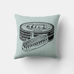 Svart skokarrot kudde