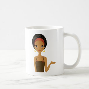 Svart skönhet kaffemugg