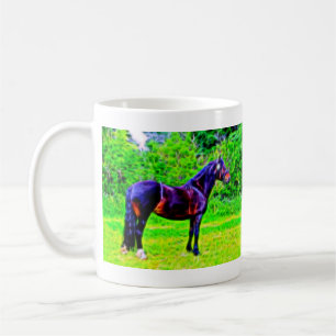 Svart skönhet kaffemugg